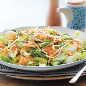 Gado gado salad (vegetables with peanut sauce)