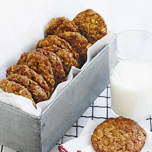 Healthier Anzac biscuits