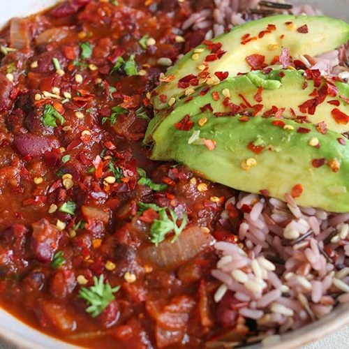 Vegan double bean chilli