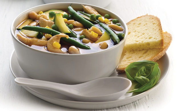 Spring chicken soup